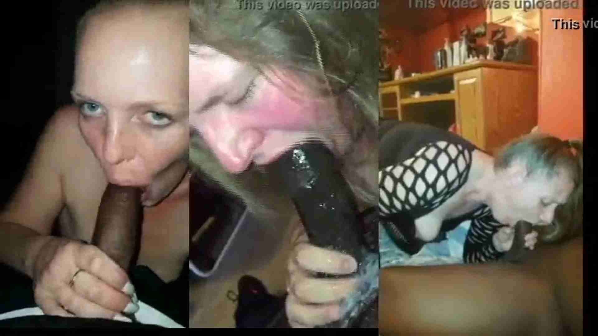 White Girls blowing BBC - Snow Bunny Porn. 